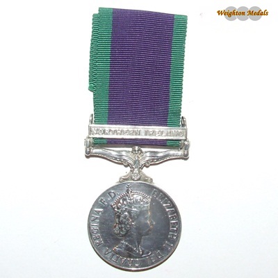 Campaign Service Medal - Northern Ireland - Gnr T E Price